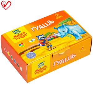 Краски гуашевые  6цв. Муль...